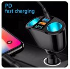 13115 QC3024 Prémium autós töltő 2 USB porttal + 2 szivargyújtó + PD