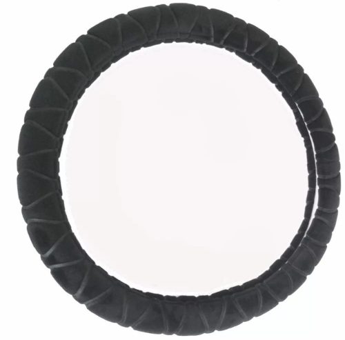 2185BK Fekete plüss kormányvédő 38 cm
