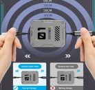 3 az 1-ben visszahúzható fekete USB Type-C töltőkábel Lightning / Micro-USB / USB Type-C