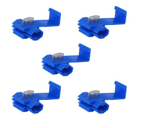 Vezeték gyorscsatlakozó, kék, 0,75-2,5 mm vezetékhez - önmetsző 5db-os / 86297