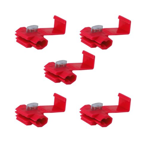 5DB-os Elektromos gyorscsatlakozók, piros, 0,5-1mm kw, 22-18AWG, 10A max / 86298