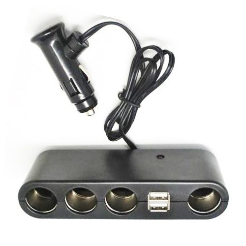 USB + Szivargyújtó elosztó AE-WF0120 12-24V