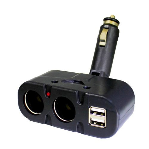 Szivargyújtó elosztó + USB 12-24V AE-WF033