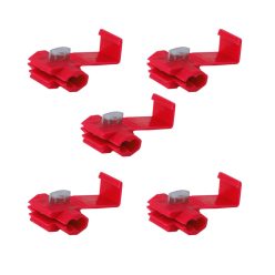   5DB-os Elektromos gyorscsatlakozók, piros, 0,5-1mm kw, 22-18AWG, 10A max / 86298