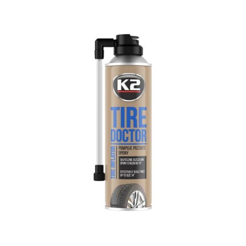 K2 Felfújó spray defektes gumiabroncsok javítására 400 ml