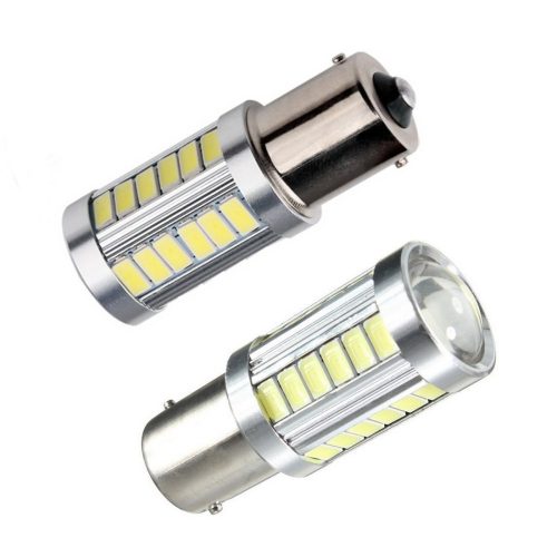 1156-33SMD Led - fehér - 12-24V