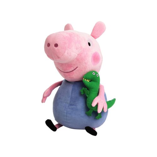 Peppa malac plüssfigura - George baráttal, 35 cm