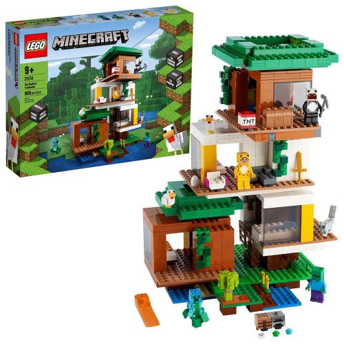 LEGO Minecraft A modern lombház 21174