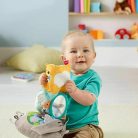 Fisher Price macis plüss fejlesztő mesekönyv babáknak