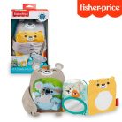 Fisher Price macis plüss fejlesztő mesekönyv babáknak
