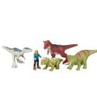Jurassic World 5 darabos dínó szett, kisbuszban