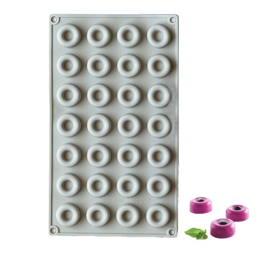Mini fánk szilikon forma-28 adagos