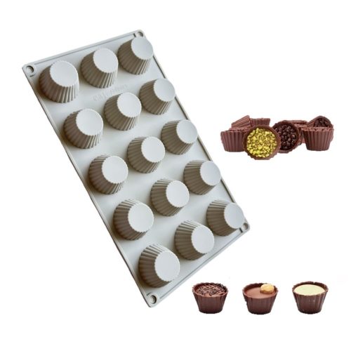 Mini muffin szilikon forma 15 adagos