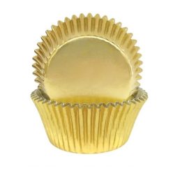 Muffin papír, Arany szín - 50 db