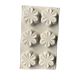 Virág mintás szilikon mousse forma-6 részes