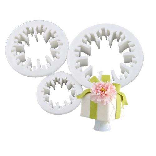 Szegfű fondant kiszúró készlet- 3 db