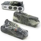 Szivargyújtó elosztó, 3 db szivargyújtó + 1 db USB csatlakozó - csomagolássérült