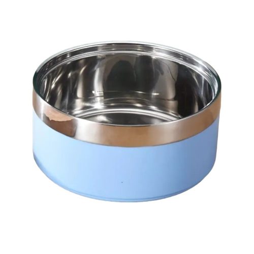 Kisállat speciális fém tál-18cm - Halványkék