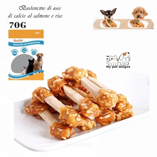 Étrendkiegészítő lazac és rizs súlyzó kutyáknak-70g