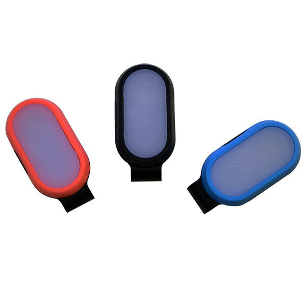 Mini csíptethető ledes biztonsági világítás / hátizsákra, ruhára - kék