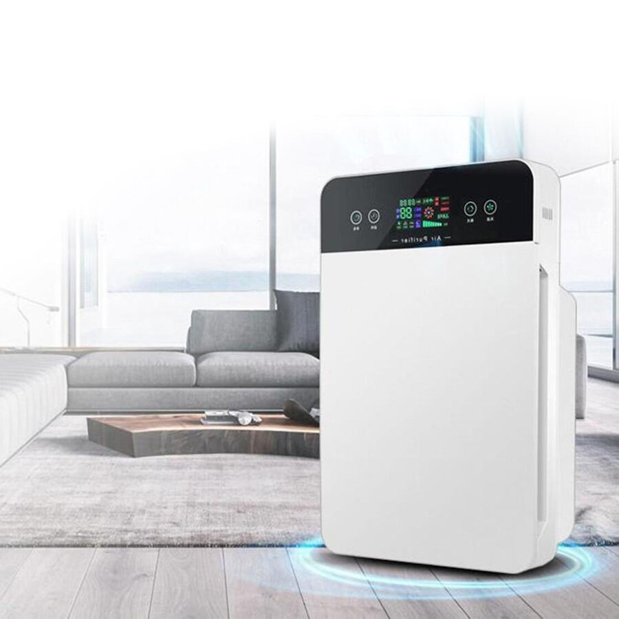 Légtisztító berendezés 5 rétegű HEPA szűrővel, távirányítóval / Aktívszén, ion technológia