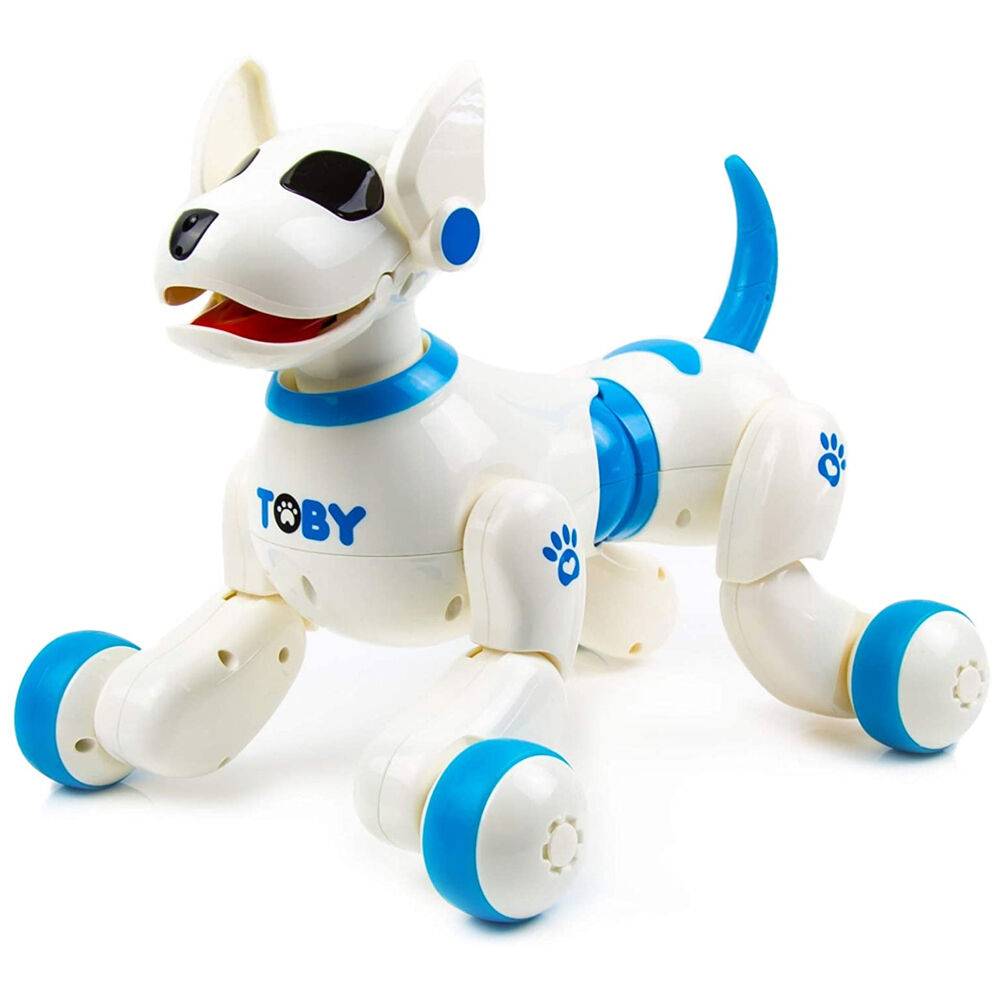 Távirányítós robot kutya, kék