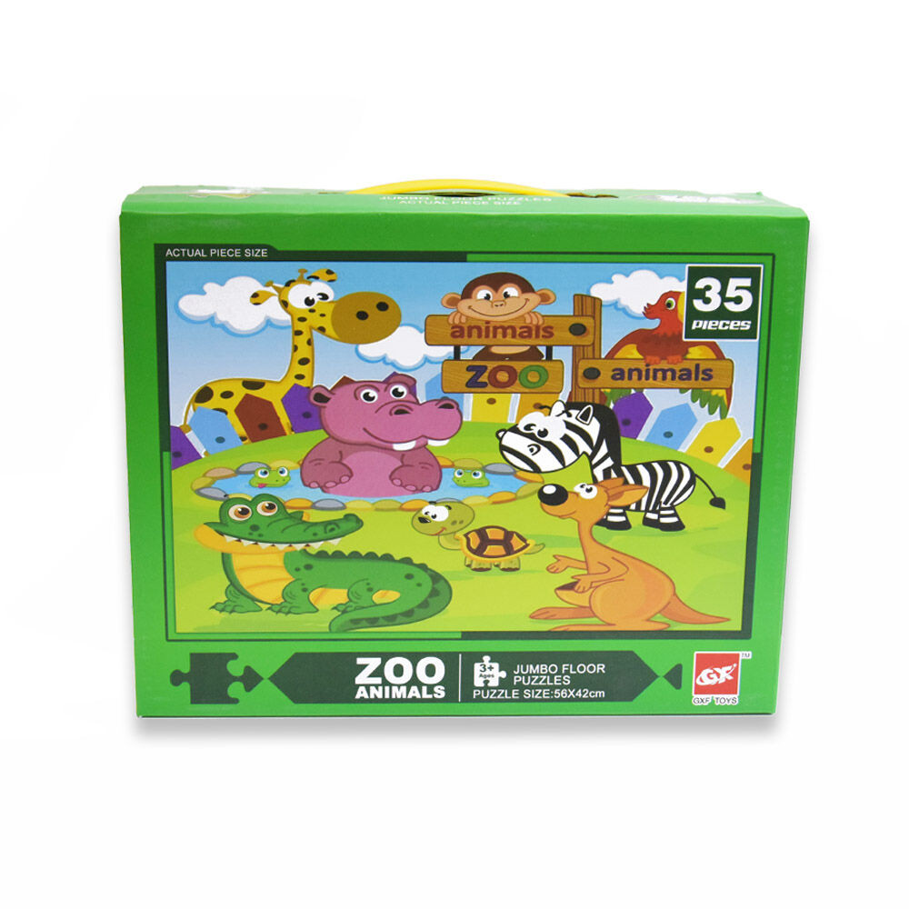 Puzzle gyerekeknek – Az állatkert lakói / 35 darabos