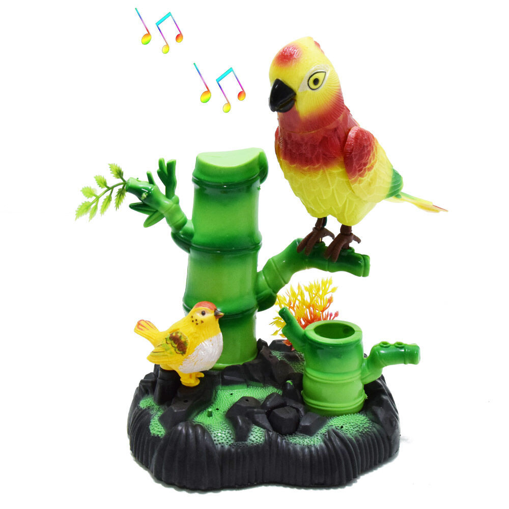 Éneklő, mozgó papagáj dekoráció
