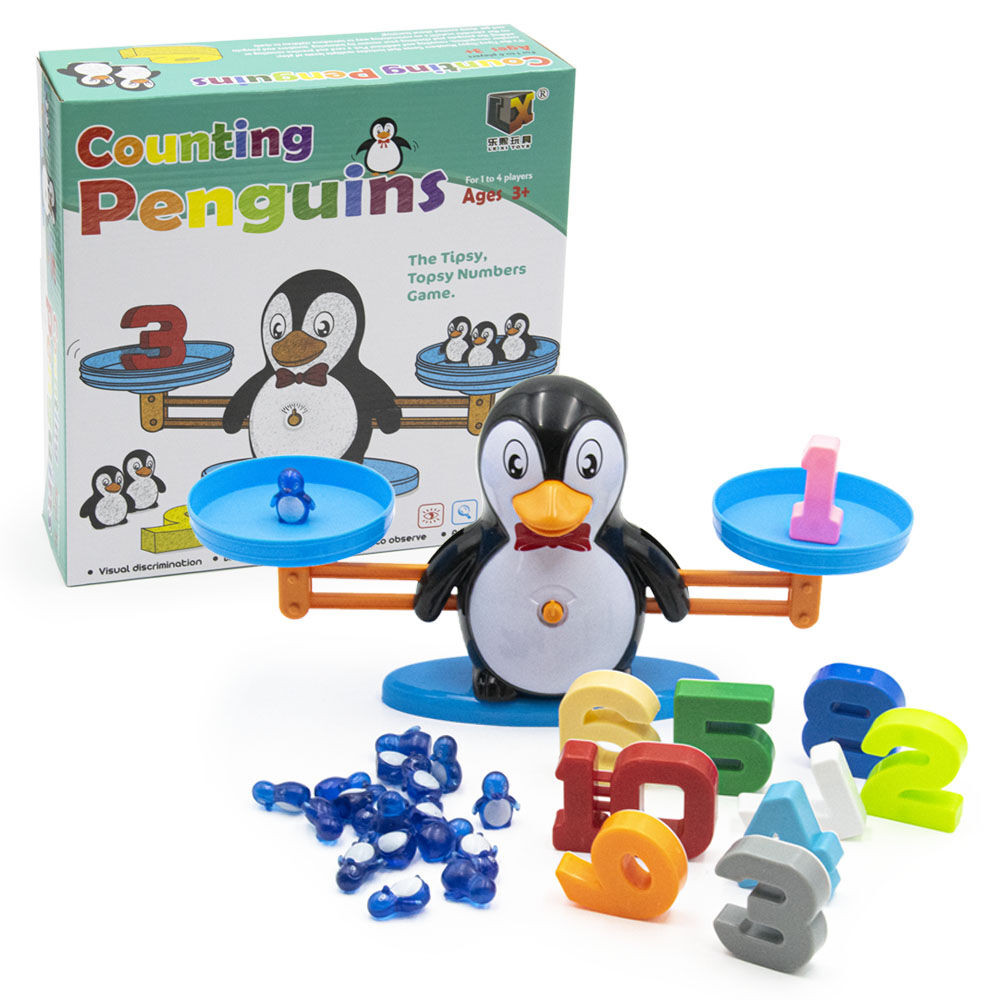Pingvines mérleg - fejlesztő, matematikai társasjáték gyerekeknek