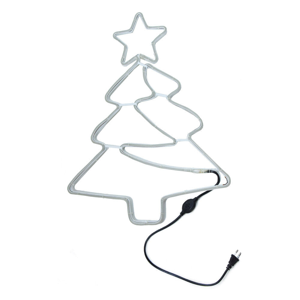 Nagy karácsonyi LED karácsonyfa ablakdísz / 64 cm