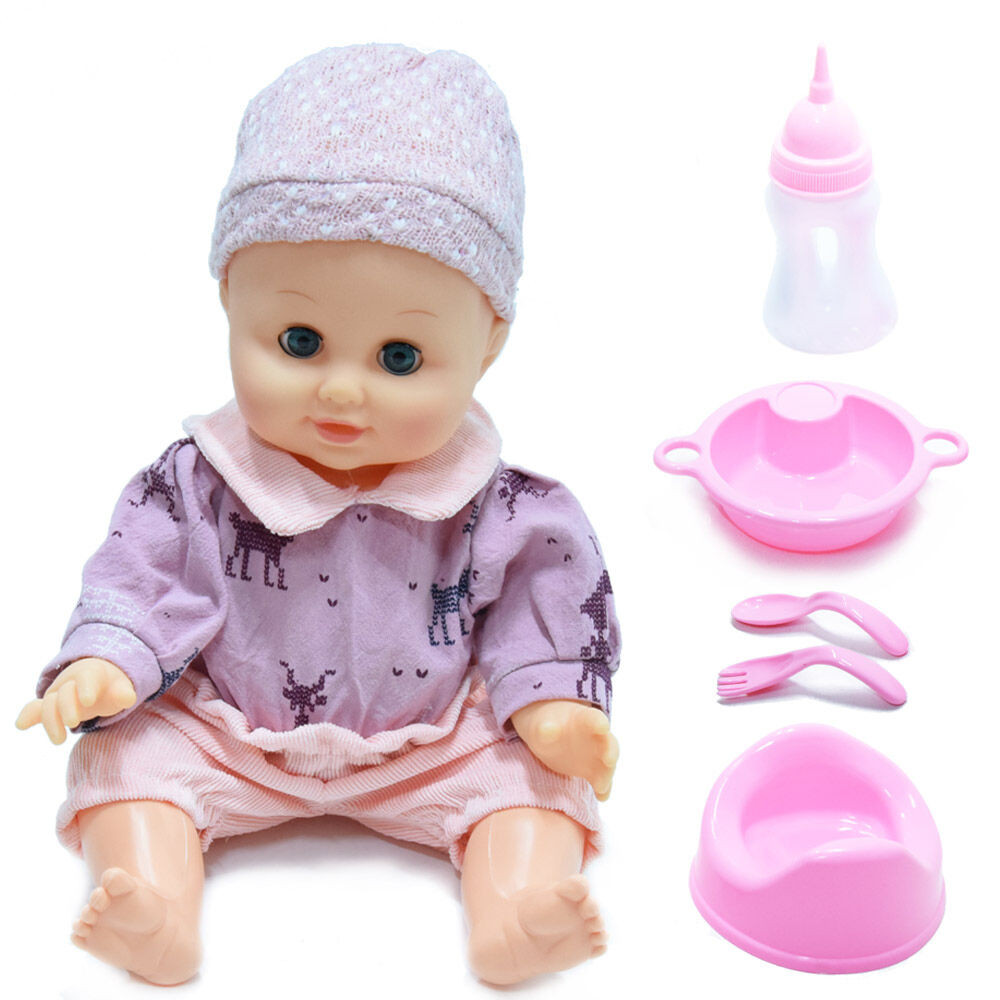 Játék kisbaba / öltöztethető, itatható, pisilő, beszélő