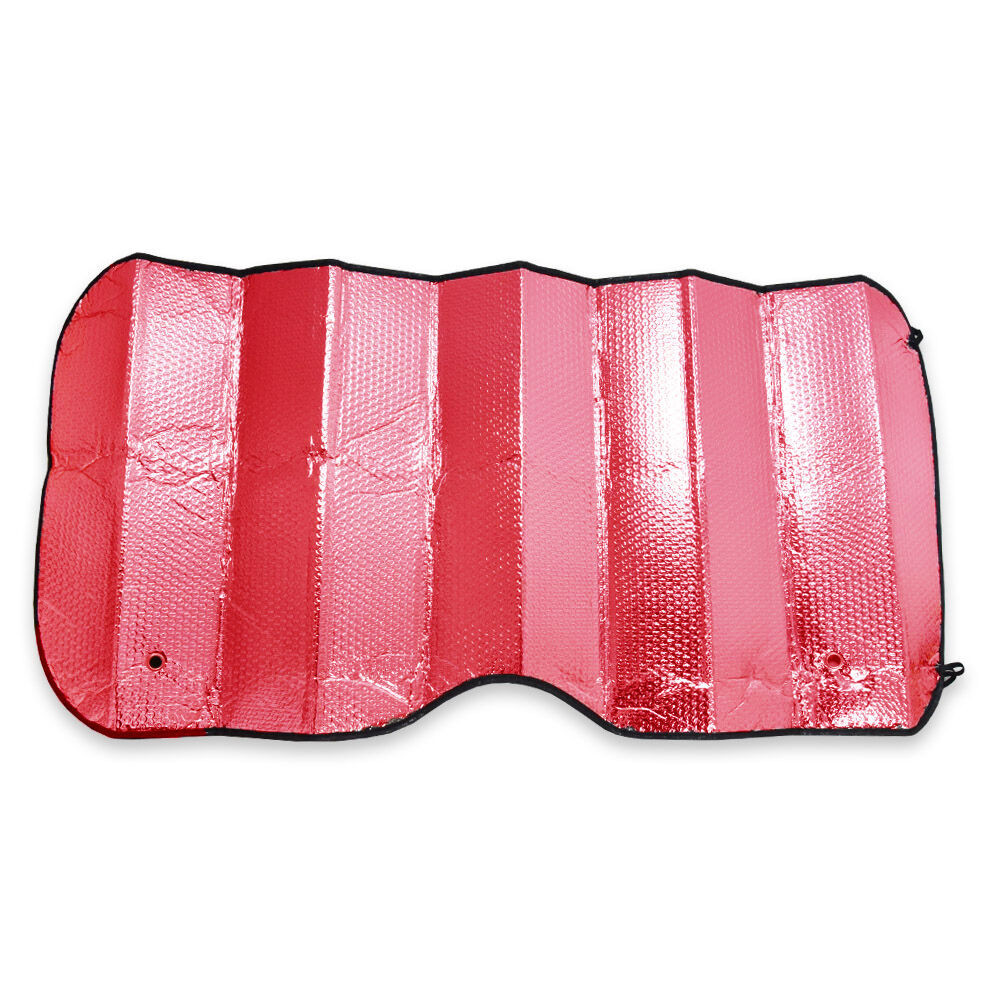 Szélvédőfólia és autós árnyékoló, napvédő - 140x70 cm / piros