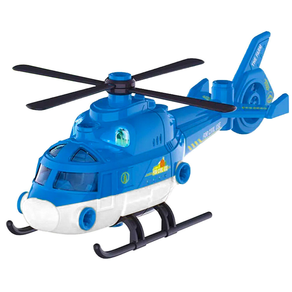 Összeszerelhető játék rendőr helikopter, világít - 29 darabos