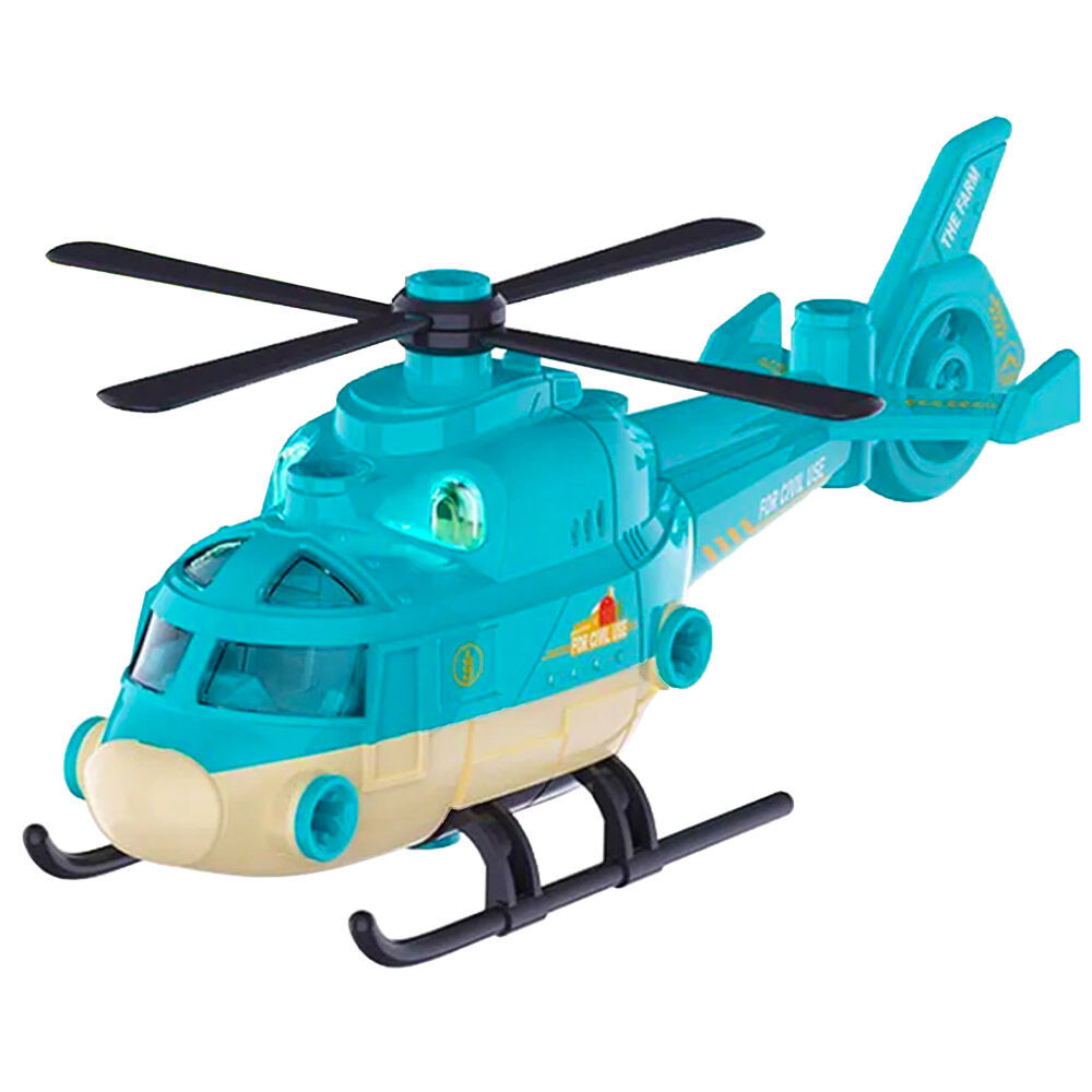 Összeszerelhető játék helikopter, világít - 29 darabos