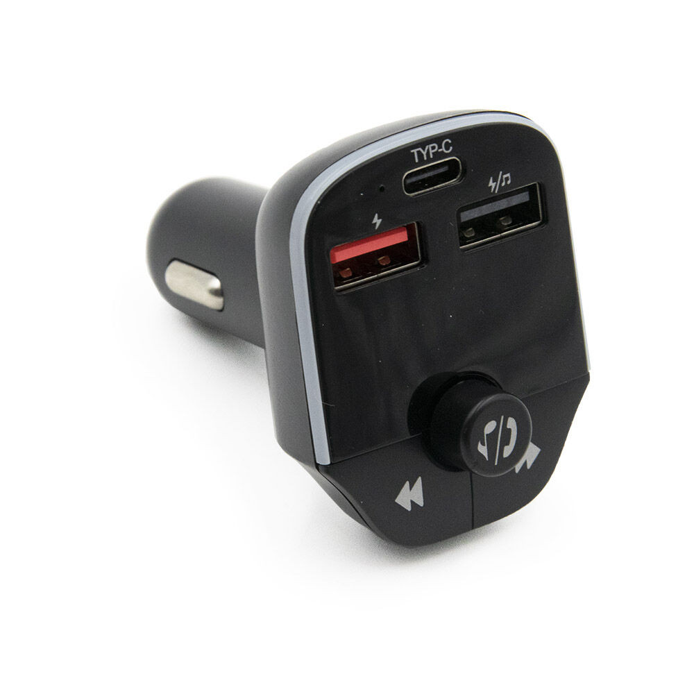 Bluetooth FM transzmitter 2 db USB csatlakozóval, LED világítással és hívás fogadás funkcióval