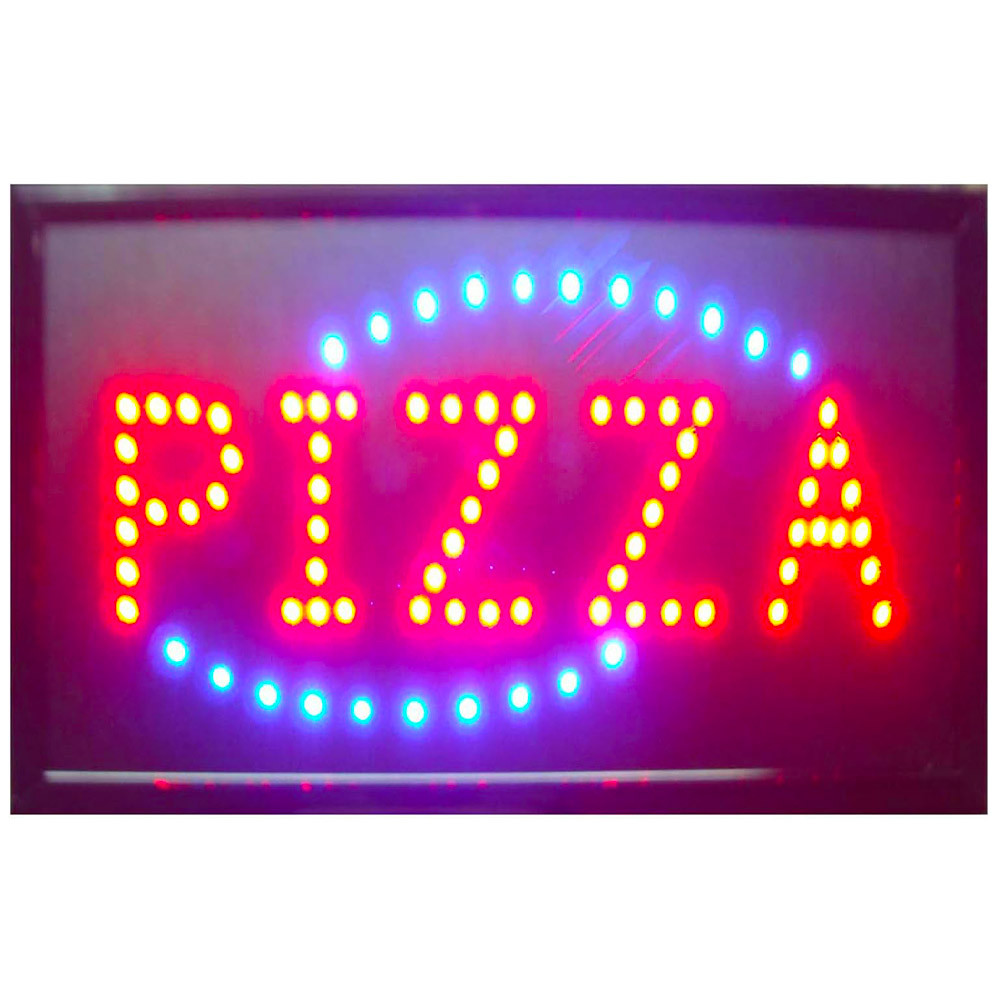 Pizza LED tábla / világító reklámtábla pizzázókhoz
