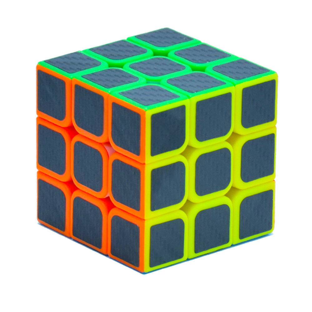 Rubik kocka készségfejlesztő játék, 3x3-as / fekete-színes