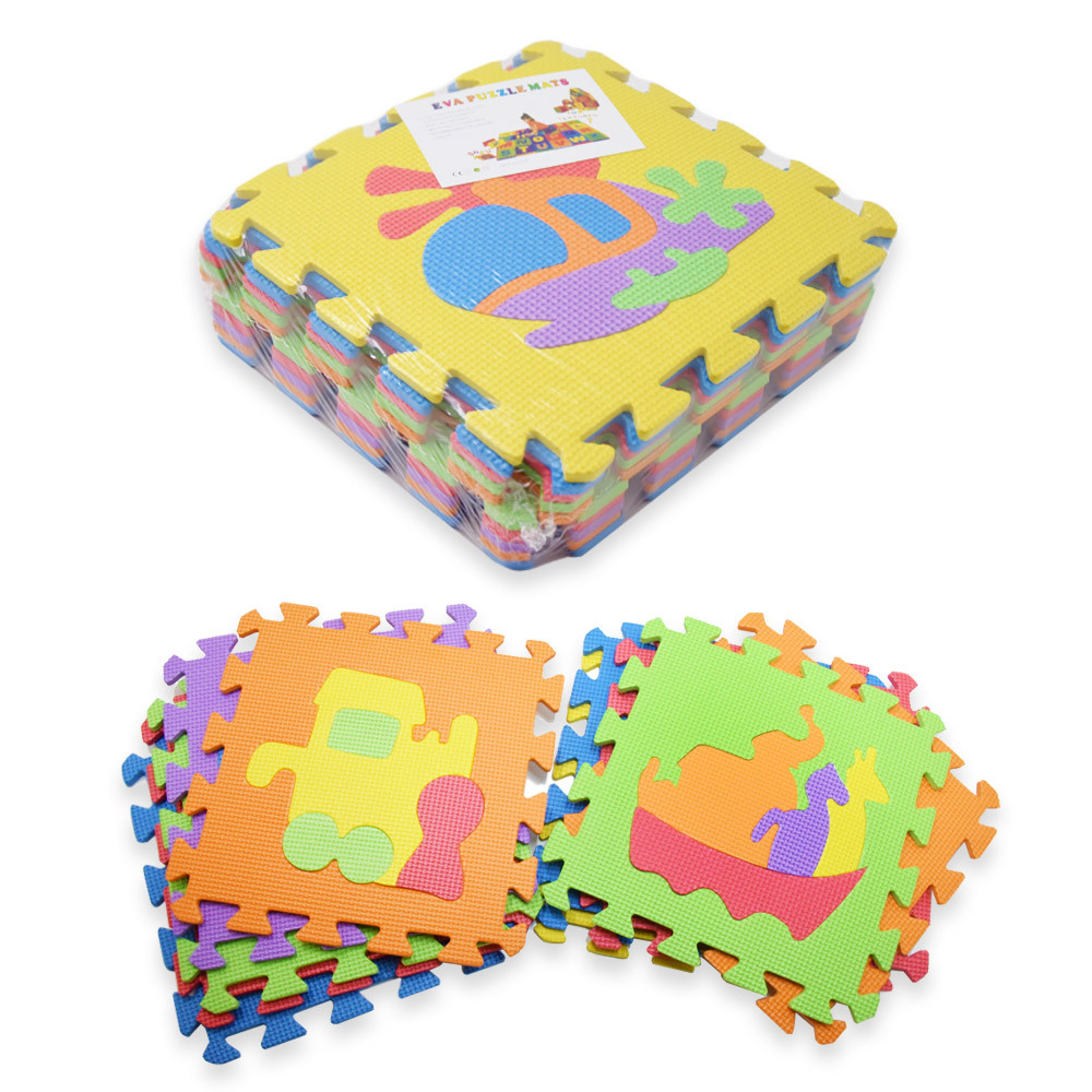 10 darabos Puzzle és játszószőnyeg gyerekeknek
