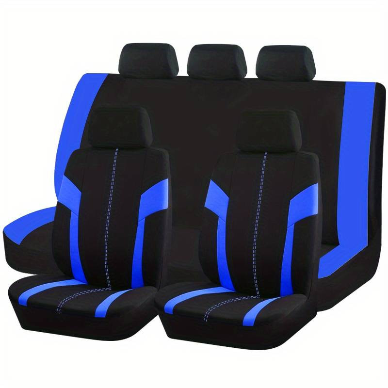 AD9472BL 9 részes 2 HELYEN osztható univerzális üléshuzat szett - Légzsákos - kék-fekete 
